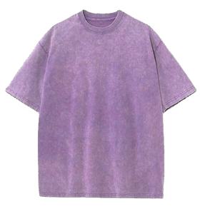 <b>High</b> Quality Men's Acid Washed Vintage T-Shirt Retro Streetwear Essential Customized Cotton/Bamboo Fiber Streetwear Mens <b>Tshirts</b> - Product Image 1