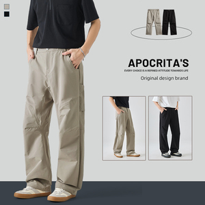 Pantalon de survêtement tactique en coton imperméable pour hommes, pantalon de travail en polaire avec poches multiples, pantalon de randonnée cargo d'hiver épaissi - Product Image 3