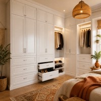 Armoire personnalisée rentable personnalisée grande armoire et armoire-penderie intégrée sur mesure conception de mesures personnalisées