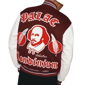 Chaqueta Universitaria de Invierno para Hombre con Cuello Alto, Mangas Completas, Diseño de Parches a la Moda, Chaquetas Deportivas Estadounidenses para Hombre - Product Image 6