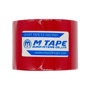 M TAPE cinta de kinesiología sin cortar impermeable rojo hecho en Corea alivio del dolor prevención muscular de lesiones - Product Image 4