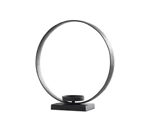 Portavelas de metal negro con forma de último diseño al por mayor de fábrica - Product Image 4