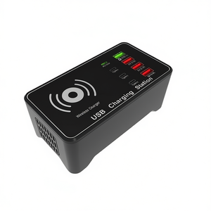 A7 100W USB ที่ชาร์จในรถยนต์พร้อม 4x PD 20W QC3.0 และ 15W สำหรับอะแดปเตอร์ปลั๊ก QI ไร้สายของสหรัฐอเมริกา - Product Image 2