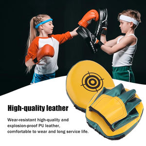 นวมต่อยมวยแบบใหม่มีมือจับหนังสำหรับฝึกซ้อมเป้าชกมวยโลโก้ออกแบบได้ตามที่ต้องการ - Product Image 4