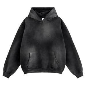 Pulls à capuche basiques pour hommes Fabricants de vêtements Sweat à capuche coupe régulière avec logo personnalisé Poids lourd vierge - Product Image 1