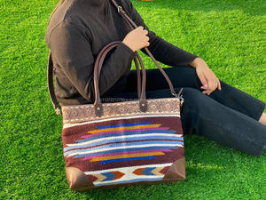 New Real Handmade Tooled Aztec <b>Leather</b> Tote Bags Women Stylish <b>Shopping</b> Bag Elegant Vintage Style Perfect Accessory <b>Leather</b> Bags - Product Image 2