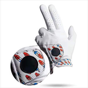 Gants de Golf professionnels pour hommes gauchers Logo personnalisé Crebratta cuir doux exercice formation Cabretta cuir gant de Golf - Product Image 4