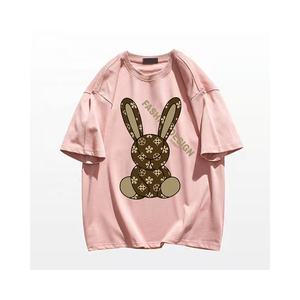 Camiseta de manga corta multicolor para mujer, ropa de verano de talla grande con logotipo personalizado y diseño impreso, gran oferta - Product Image 6