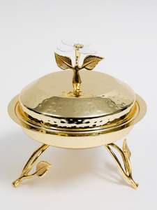 Recipiente para Calentar Alimentos de Acero Inoxidable Dorado y Negro TCA TCACD51, Tamaño y Logotipo Personalizables para Catering, Hotel, Buffet, Calentador de Alimentos, India - Product Image 4