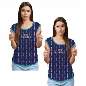 เสื้อยืดผู้หญิงผ้าพรีเมี่ยมพิมพ์ลายออกแบบได้ตามต้องการ - Product Image 6