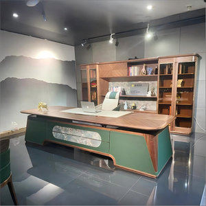 Natural Ash <b>Solid</b> <b>Wood</b> L-Shaped Executive <b>Desk</b> with Mortise-And-Tenon Joinery Wax-Oil Finish 1-Year Warranty - Product Image 3