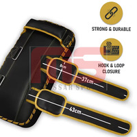 Almohadillas profesionales de cuero hechas a medida para Muay Thai, almohadillas de entrenamiento para objetivos de Kickboxing para juegos de boxeo MMA, venta al por mayor, patadas para adultos