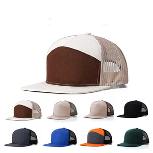 Sombrero de camionero de lona de algodón 100% clásico, nuevos sombreros para exteriores con malla de terciopelo/mezclilla, gorra de béisbol Lisa ajustada de 5 paneles - Product Image 4