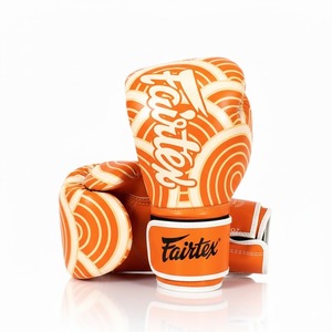 ถุงมือชกมวย Fairtex หนังแท้สีน้ำเงินคุณภาพพรีเมียม น้ำหนักเบา กันน้ำ แบบผูกเชือก สำหรับฝึกซ้อมและแข่งขัน MMA มวยไทย - Product Image 5