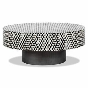 Customisable Round Shape Handmade Bone Inlay Coffee <b>Table</b> Latest Design Decorative Furniture - Product Image 4