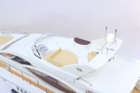 AZIMUT 68 Yachts modernes, boîte en cèdre peinte à la main, artisanat vietnamien, décoration nautique en bois, accessoires de jouets gonflables GIA