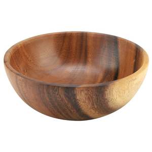Ensemble de bol de service en bois naturel fabriqué à la main personnalisé de haute qualité hautement poli sculpté pour la maison hôtel restaurant pour l'inde - Product Image 5