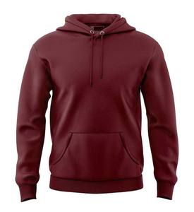 Vêtements pour hommes Sweat à capuche bordeaux Vêtements pour femmes Sportswear Hoodie Wholesale Custom 100% Cotton hoodies - Product Image 1