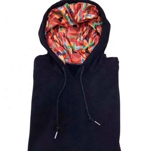 Pull à capuche brodé surdimensionné en coton pour homme, vêtement unisexe uni, doublé de Satin de soie, prix de gros, 2022 - Product Image 3