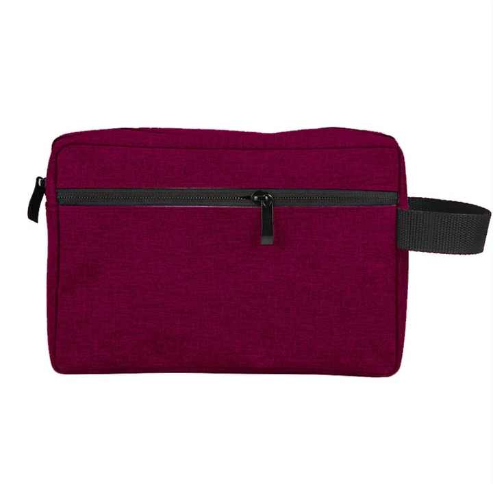 OEM Large Canvas Synthetic Leather Wash Kit Holder for Toiletry for Beauty Case Storage Bag Organizer for Outdoor Travel Hotel U