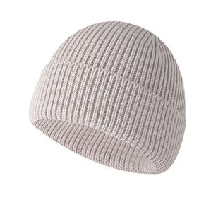 2025 etiqueta tejida personalizada bordado Logo acrílico Beanie 100% algodón impresión Digital diseño de imagen elegante para Mujeres Hombres viaje - Product Image 4