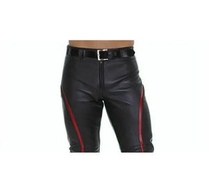 Unisex profesional cuero de vaca moto cuero equipo transpirable carretera Motocross pantalones a prueba de viento a prueba de caídas ciclismo invierno - Product Image 4