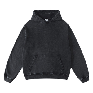 Jersey estilo sólido longitud Regular bolsillo de gran tamaño tejido 410 gramos sostenible 100% sudaderas con capucha de algodón sin cremallera para hombres - Product Image 2