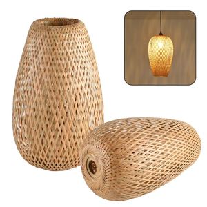 Luces colgantes de ratán de bambú vintage: Pantallas de mimbre de estilo antiguo para sala de estar 2025 VIET FARGIMEX - Product Image 1