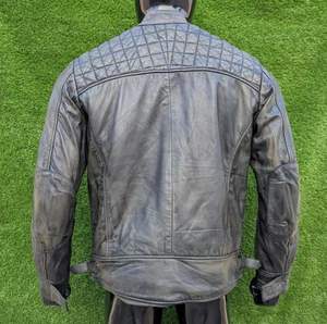 Chaqueta de Motociclista de Cuero Vacuno para Hombre, Estilo Casual Elegante, Impermeable, Cortavientos y Gruesa para Invierno - Product Image 5