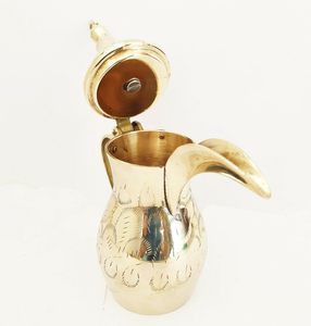 Wholesale Manufacturer Metal <b>Tea</b> Pot <b>Set</b> with Lid Luxury Hotel Restaurant Catering Serving Pots <b>Arabic</b> Kettle 500ml Capacity - Product Image 5