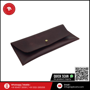 Cartera de Cuero Marrón Genuino de Primera Calidad para Efectivo |   Cartera Delgada para Dinero, Organizador de Viaje para Hombres y Mujeres, Diseño Duradero - Product Image 6