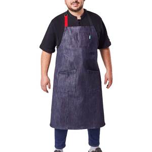 Pakistan Manufactured Solid Color Denim <b>Apron</b> New Cotton Stuff Made Denim <b>Apron</b> - Product Image 5