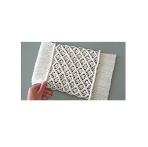 Export Quality Kitchen Dining Heat Resistant Round Placemats Boho Macrame Woven Tassel Print <b>Table</b> Mats Pad Non-Slip Placemats - Product Image 4