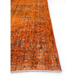 Alfombras Vintage de Lana Rojas y Naranjas, Anudadas a Mano, con Patrón de Medallón de Gran Tamaño para Sala de Estar o Pasillo - Pae-122 para Adolescentes - Product Image 4