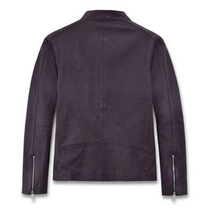 Chaqueta de cuero al por mayor, nueva chaqueta de cuero a la moda para hombre, chaqueta de invierno de cuero para hombre con logotipo personalizado de alta calidad - Product Image 2