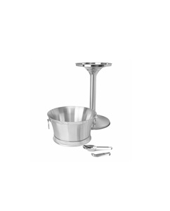 Stylish Decorative Ice Bucket Designer Finished Ice Bucket Elegant Export BarwareDesigner Wine <b>Cooler</b> with Gloss Silver Finished - Product Image 1