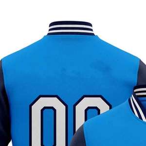 High Quality Wholesale Embroidery <b>Varsity</b> <b>Jackets</b> for Men Winter Solid Color <b>Vintage</b> Baseball <b>Jackets</b> 100% Wool - Product Image 5