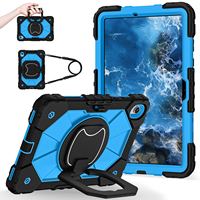 Étui robuste en silicone pour tablette avec logo personnalisé, support rotatif à 360° et bandoulière pour iPad A16 11e génération, iPad 10e génération OEM ODM