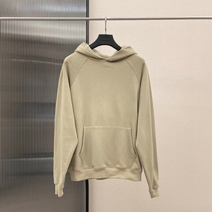 Sudaderas de gran tamaño de algodón 100% para hombre y mujer, sudaderas con capucha de Color sólido con estilo Hip Hop, estampado informal, ajuste de punto Suelto - Product Image 3