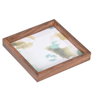 Bandeja de servicio de decoración de madera ovalada, diseñador de acabado de resina, bandeja de servicio de desayuno de comida rápida, bandeja de servidor de diseño hecho a mano - Product Image 3