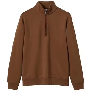 Sudadera con Capucha de Alta Calidad para Hombre, Cuello Alto con Cierre de Cremallera, 100% Algodón, Servicio OEM - Product Image 2