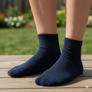 Vente en gros solide noir blanc gris multi-couleurs décontracté chaussettes invisibles saison d'automne logo sur la manchette fabriqué par Black Muliti - Product Image 5