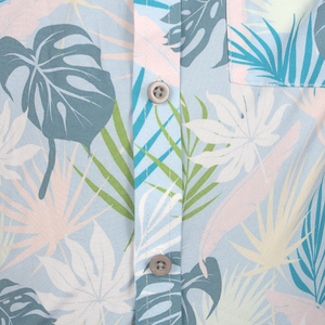 Chemise à fleurs personnalisée imprimée pour hommes Ensembles hawaïens Chemise boutonnée décontractée Vêtements de plage Chemises à manches courtes pour hommes - Product Image 2
