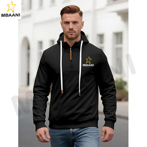 Pull à capuche en polaire pour hommes, manches longues, fermeture éclair, mode. - Product Image 2