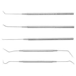 Cure-dent double extrémité en acier inoxydable, outil de nettoyage pour éliminer le tartre dentaire, outil multifonctionnel pour les <span class=keywords><strong>dents</strong></span> - Product Image 5