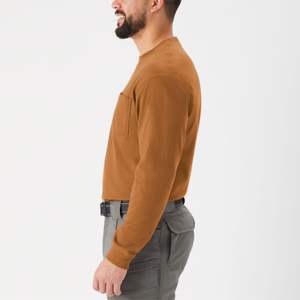 Camiseta de bolsillo clásica de algodón de primera calidad para hombre, camiseta de manga corta duradera y transpirable para el trabajo y trajes Casuales - Product Image 2