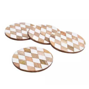 Posavasos antiguo de resina y madera para el hogar, accesorios de cocina, posavasos de negocios para el hogar, Hotel, restaurante, boda, almohadillas - Product Image 4