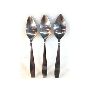 Cuchara de sandía de acero inoxidable Cuchara de borde dentado Cubiertos Cuchara de cubiertos de cítricos medio dentados Mejor precio - Product Image 3