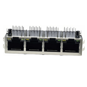 מסחרי ג 'יגה-בייט poe עמיד למים cat6 unship pcb דרך חור שורה אחת n יציאה rj45 מחבר - Product Image 6