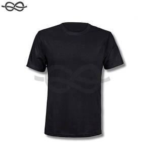 T-shirt à manches courtes en coton à col rond 250g T-shirt personnalisé pour hommes T-shirt vierge Impression T-shirts de base pour hommes - Product Image 5